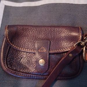 Brown leather wrislet